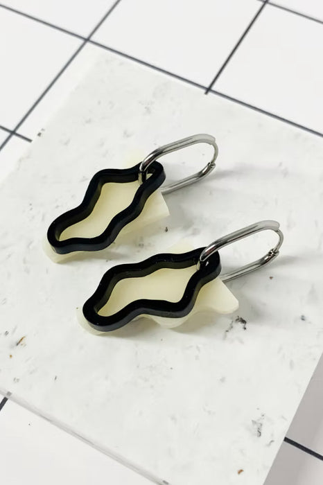 Boucles d'oreilles - A shape & a line