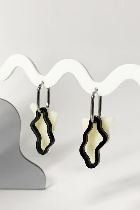 Boucles d'oreilles - A shape & a line