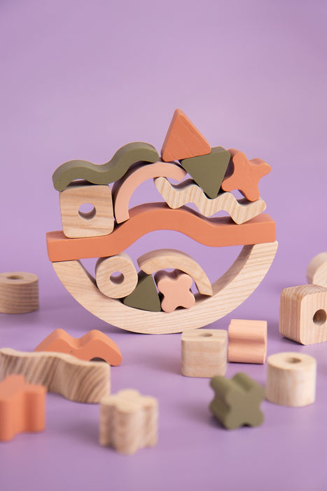 Jeu d'équilibre en bois - Graphique