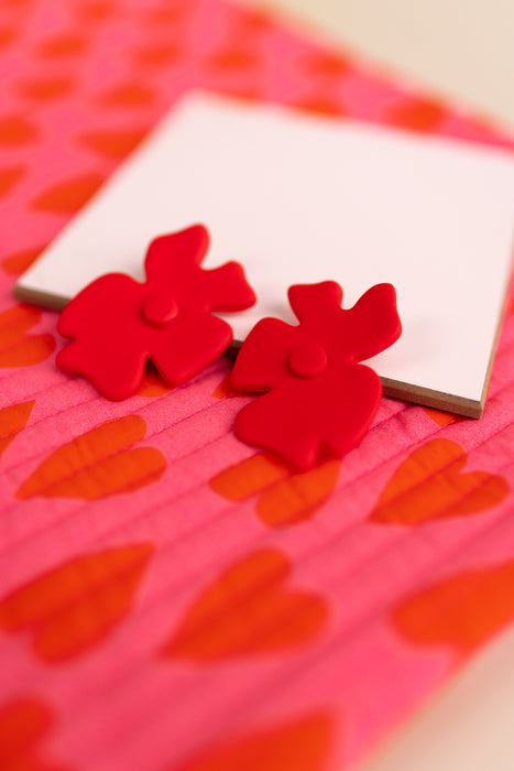 Boucles d'oreilles - Jardin Rouge