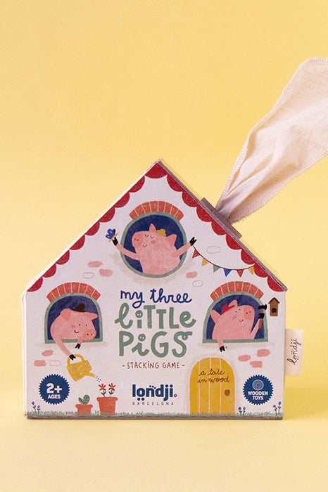 Jeu en bois - Les trois petits cochons