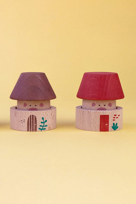 Jeu en bois - Les trois petits cochons