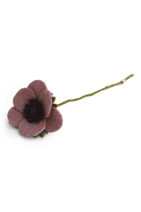 Fleur en laine - French Anémone (dusty rose)