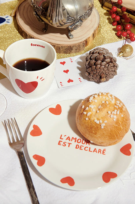 Assiette - L'amour est déclaré