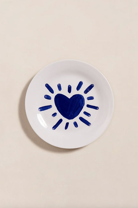 Assiette - Coeur solaire