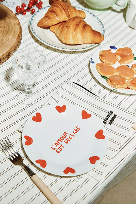 Assiette - L'amour est déclaré