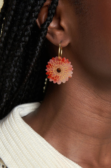 Boucles d'oreilles - Dahlia