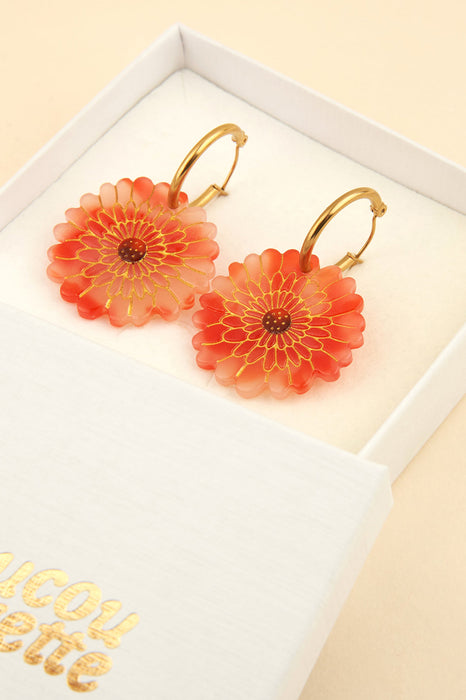 Boucles d'oreilles - Dahlia