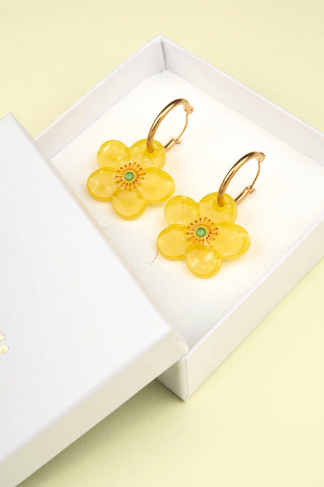 Boucles d'oreilles - Bouton d'Or