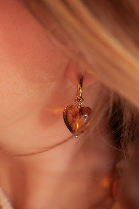 Boucles d'oreilles - Charlie (marron)