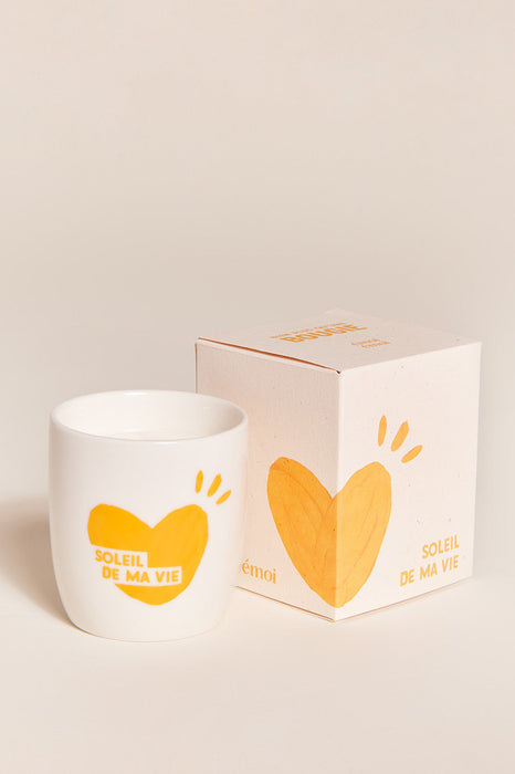 Bougie tasse - Soleil de ma vie