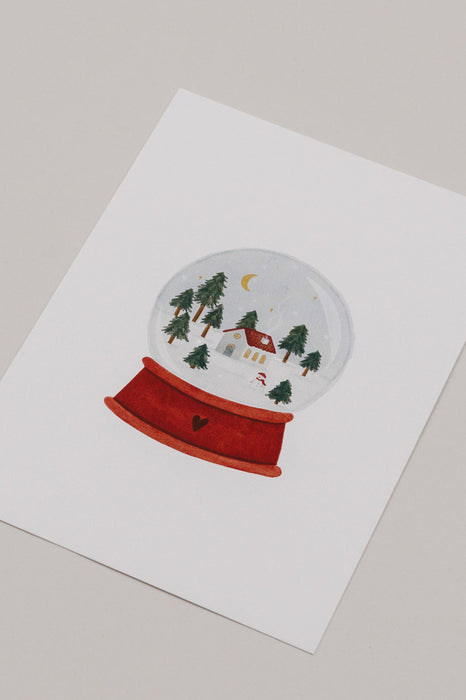 Carte postale - Boule à neige