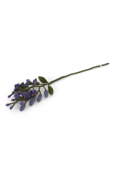Branche en laine - Glycine (violet)