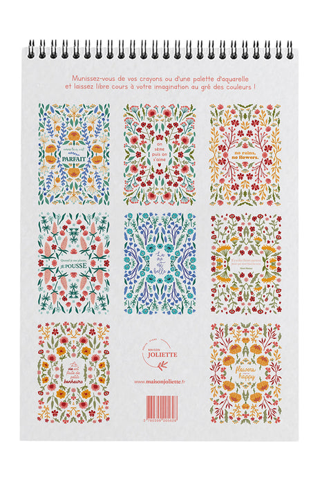 Carnet de coloriage A4 - Petits bonheurs