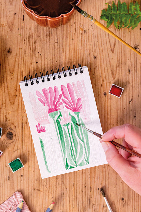 Carnet de coloriage A6 - Floral #1