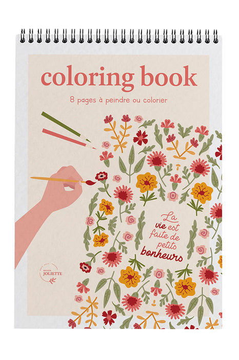 Carnet de coloriage A4 - Petits bonheurs