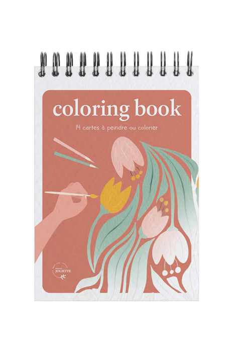 Carnet de coloriage A6 - Floral #1