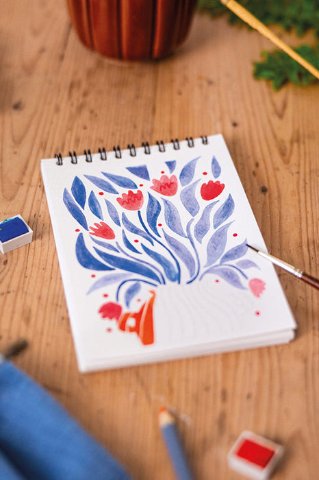 Carnet de coloriage A6 - Floral #2