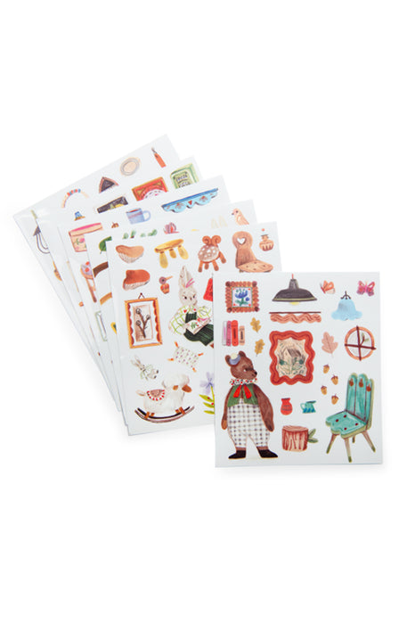 Carnet coloriage & stickers - Les Minouchkas