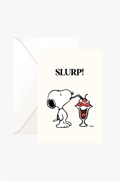 Carte double Snoopy - Slurp