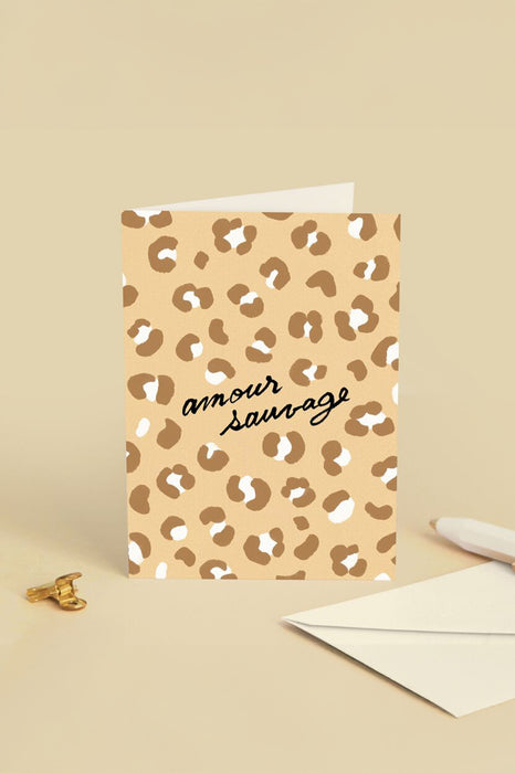 Carte double - Amour sauvage