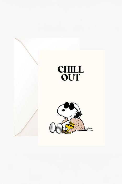 Carte double Snoopy - Chill out