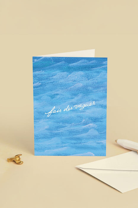 Carte double - Fais des vagues