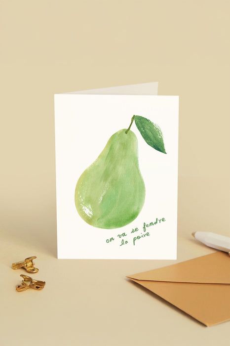 Carte double - On va se fendre la poire