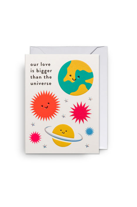 Mini carte double - Our love is bigger