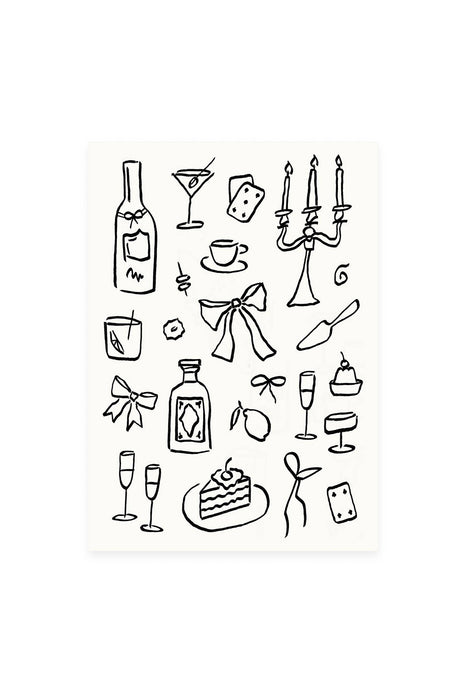 Carte postale - Party