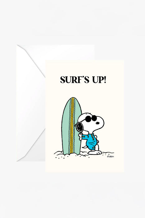 Carte double Snoopy - Surf