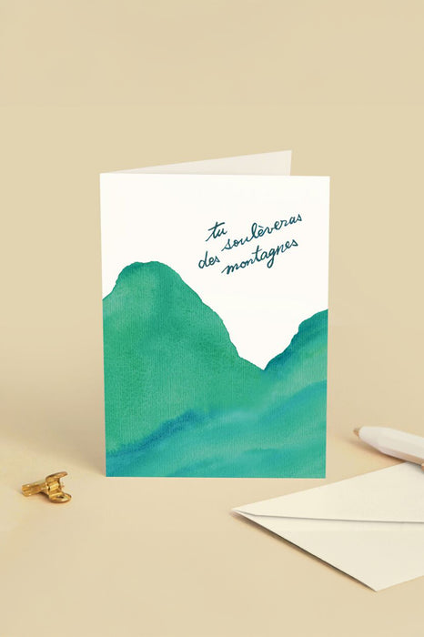 Carte double - Tu soulèveras des montagnes