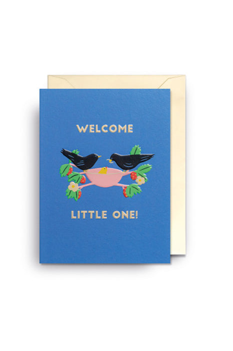 Mini carte double - Welcome little one