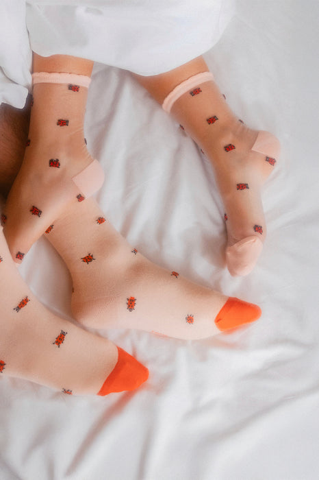 Chaussettes transparentes - Coccinelle