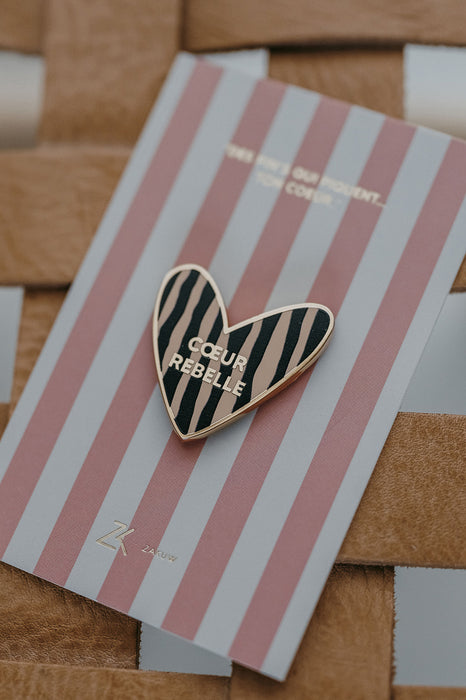 Pin's émaillé - Coeur rebelle