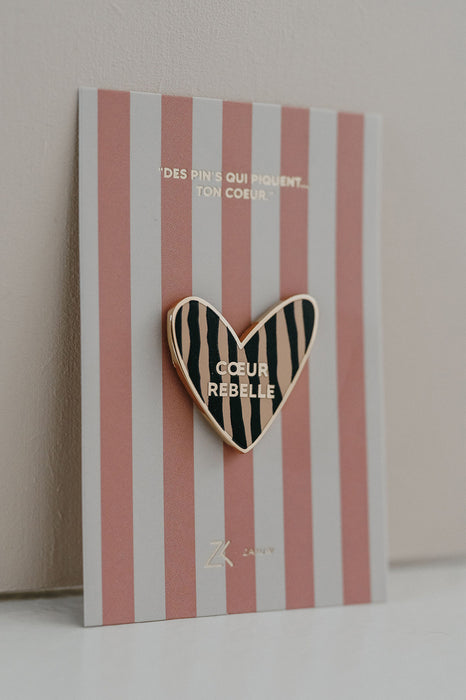Pin's émaillé - Coeur rebelle