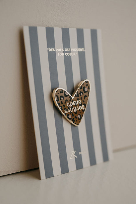 Pin's émaillé - Coeur sauvage