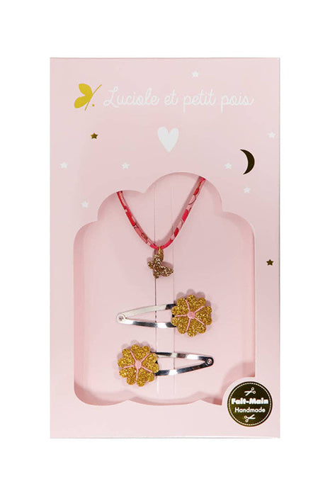 Coffret barrettes et bracelet - Bloom