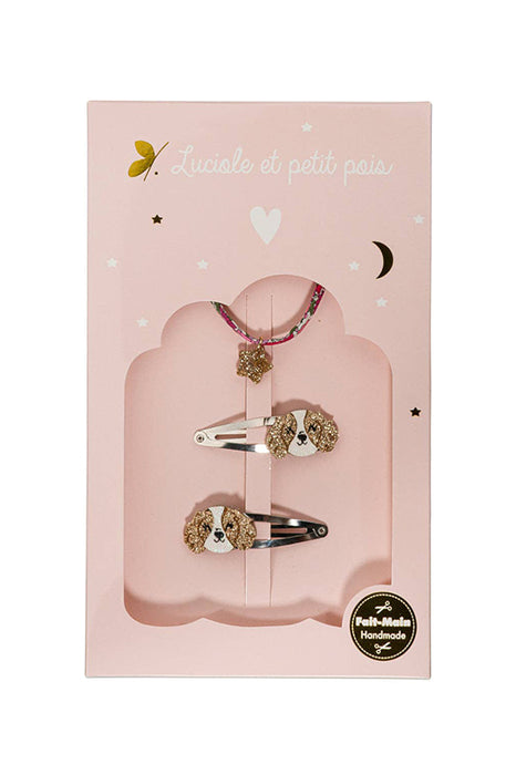 Coffret barrettes et bracelet - Teddy