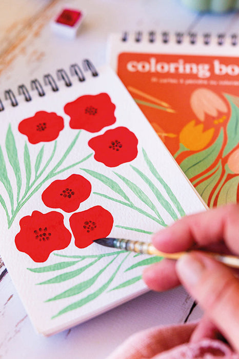 Carnet de coloriage A6 - Floral #1