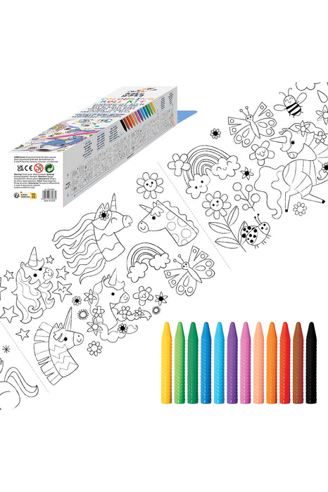 Kit de coloriage - Rouleau de 3m (licornes)