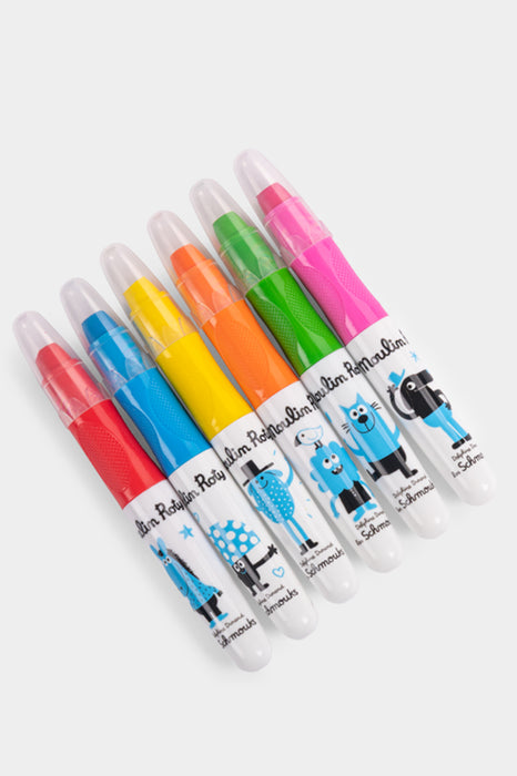 6 crayons multisurfaces