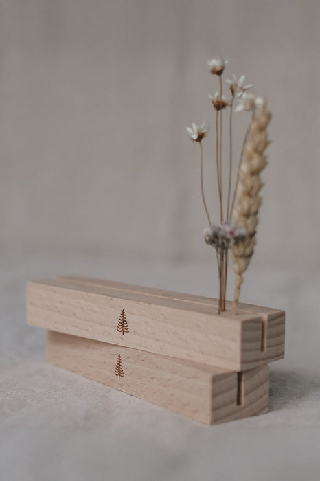 Lot de 2 porte-cartes - Sapin