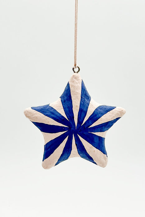 Suspension en coton recyclé - Étoile (rayures)