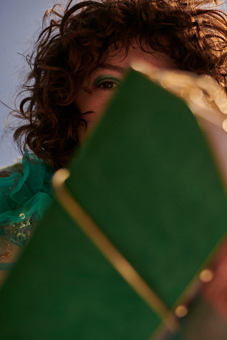 Sac bandoulière - Bleu & Vert