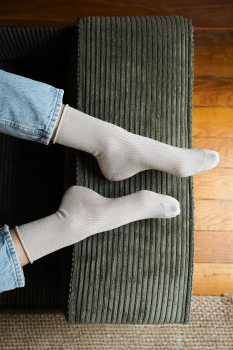 Chaussettes Lurex - Beige