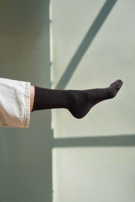 Chaussettes Lurex - Chocolat