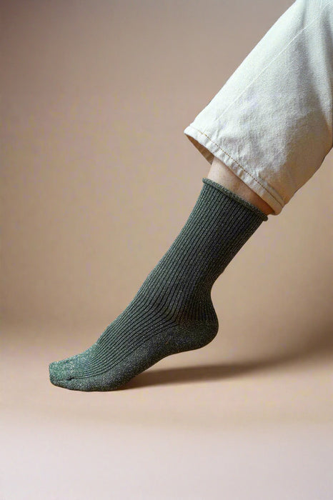 Chaussettes Lurex - Kaki
