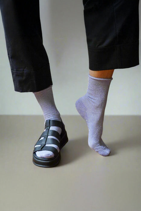 Chaussettes Lurex - Lilas
