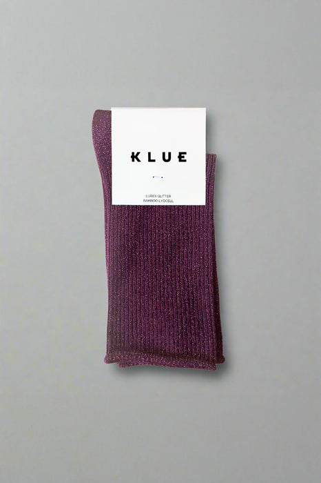 Chaussettes Lurex - Burgundy wine